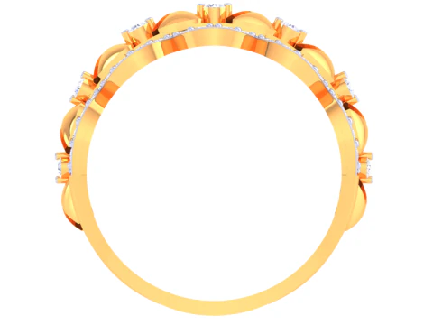 Printable 3D jewelry model of Lady diamond ring 3D Model