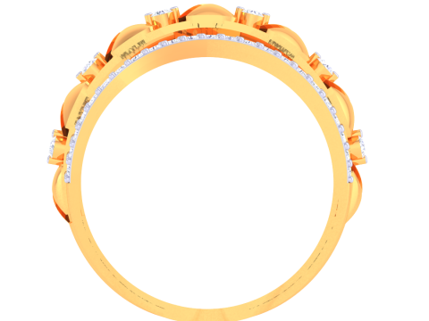 Printable 3D jewelry model of Lady diamond ring 3D 模型