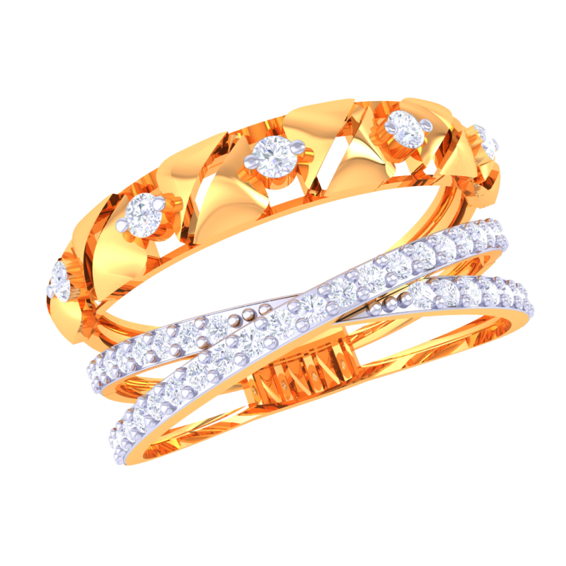 Printable 3D jewelry model of Lady diamond ring Modello 3D .c4d .max .obj .3ds .fbx .stl .blend