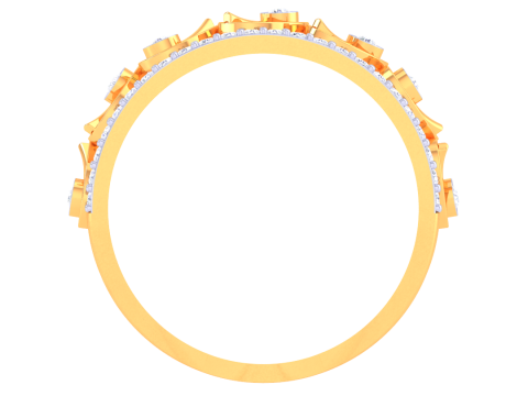 Printable 3D jewelry model of Lady diamond ring 3D Modell