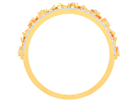 Printable 3D jewelry model of Lady diamond ring 3D Model