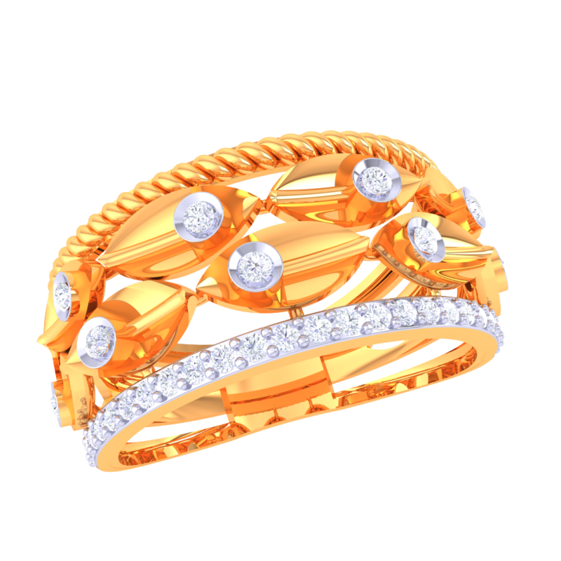 Printable 3D jewelry model of Lady diamond ring 3D 모델 .c4d .max .obj .3ds .fbx .stl .blend