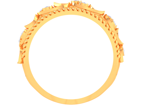 Printable 3D jewelry model of Lady diamond ring 3D 모델