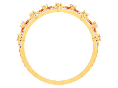 Printable 3D jewelry model of Lady diamond ring Model 3D