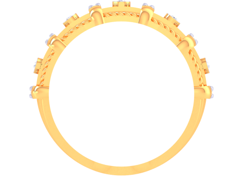 Printable 3D jewelry model of Lady diamond ring 3D Model