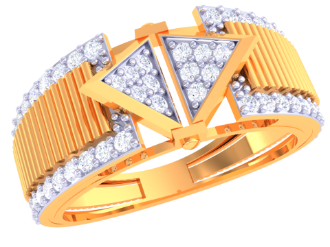 Printable 3D jewelry model of Lady diamond ring 3D 모델