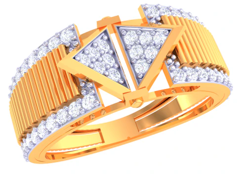 레이디 다이아몬드 반지의 인쇄 가능한 3D 주얼리 모델 3D 모델