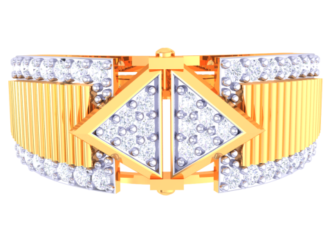 Printable 3D jewelry model of Lady diamond ring 3D 모델