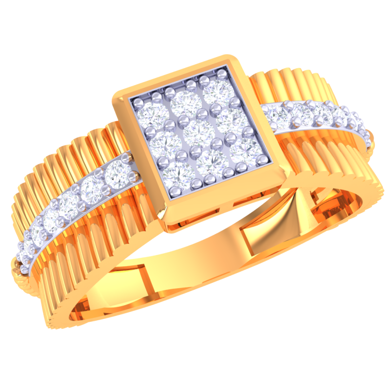 Printable 3D jewelry model of Lady diamond ring 3D Modell .c4d .max .obj .3ds .fbx .stl .blend