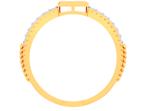 Printable 3D jewelry model of Lady diamond ring Modello 3D