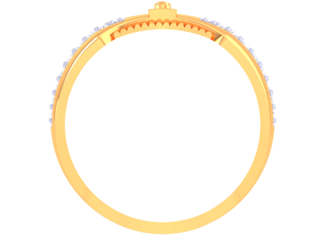 Printable 3D jewelry model of Lady diamond ring Modelo 3D