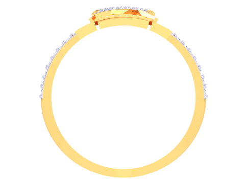 Printable 3D jewelry model of Lady diamond ring Modello 3D
