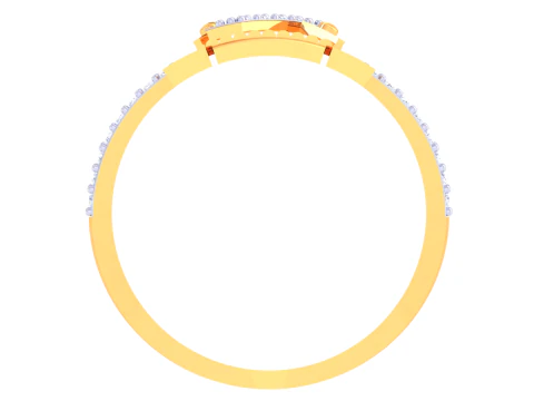 Printable 3D jewelry model of Lady diamond ring 3D Model