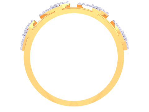 Printable 3D jewelry model of Lady diamond ring Modelo 3D