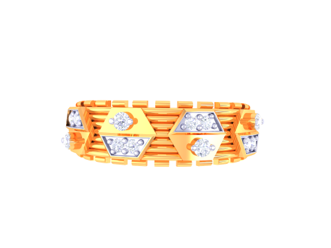 Printable 3D jewelry model of Lady diamond ring 3D Model