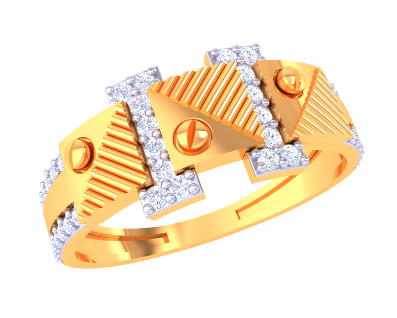 Printable 3D jewelry model of Lady diamond ring 3D Модель .c4d .max .obj .3ds .fbx .stl .blend