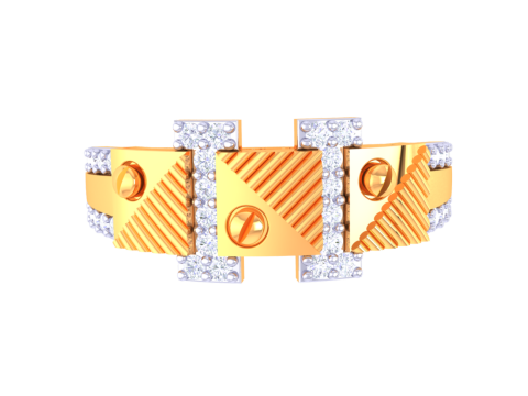 Printable 3D jewelry model of Lady diamond ring 3D Модель