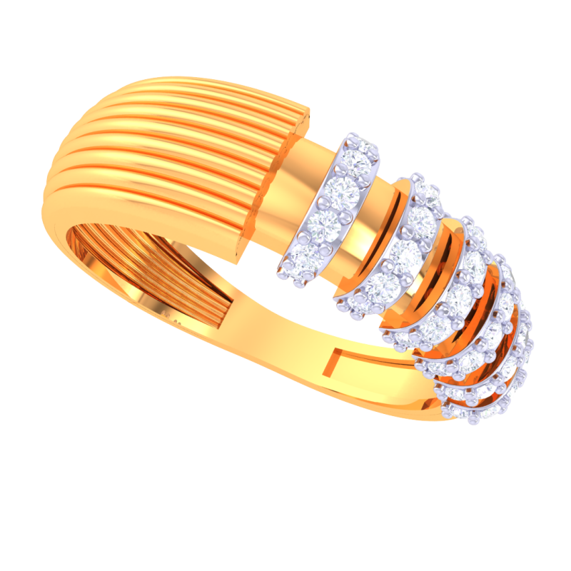 Printable 3D jewelry model of Lady diamond ring 3D Model .c4d .max .obj .3ds .fbx .stl .blend 