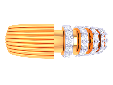 Printable 3D jewelry model of Lady diamond ring 3D Model