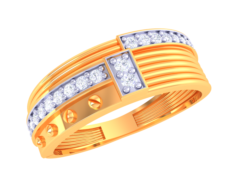 Printable 3D jewelry model of Lady diamond ring Modello 3D .c4d .max .obj .3ds .fbx .stl .blend
