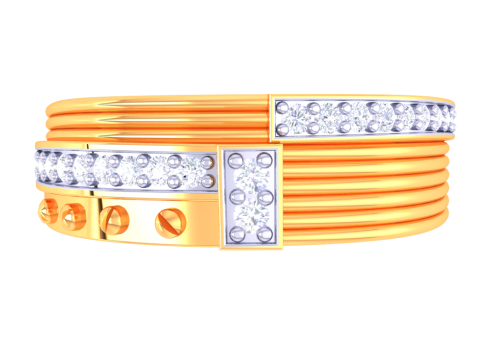 Printable 3D jewelry model of Lady diamond ring Modello 3D