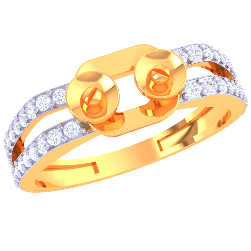 Printable 3D jewelry model of Lady diamond ring 3D 모델 .c4d .max .obj .3ds .fbx .stl .blend 