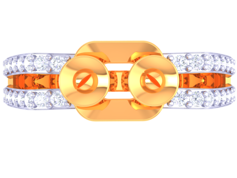 Printable 3D jewelry model of Lady diamond ring 3D 모델