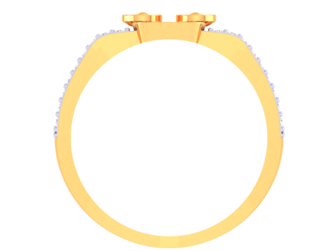 Printable 3D jewelry model of Lady diamond ring 3D 모델