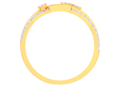 Printable 3D jewelry model of Lady diamond ring 3D Model