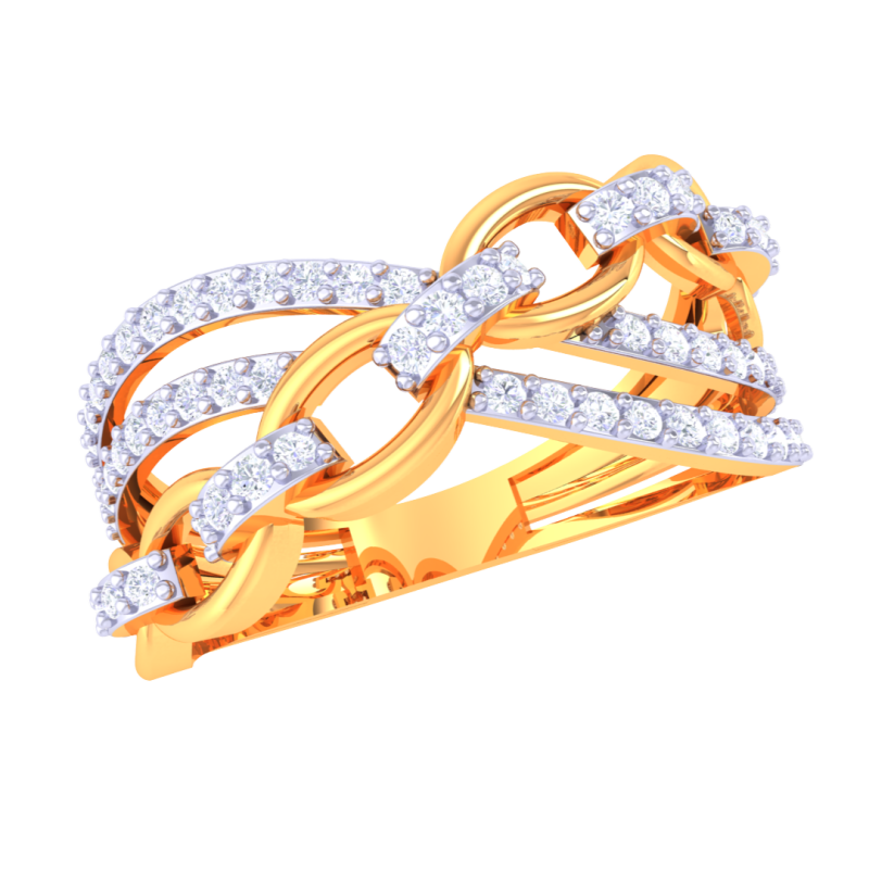 Printable 3D jewelry model of Lady diamond ring Model 3D .c4d .max .obj .3ds .fbx .stl .blend