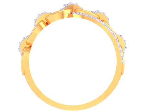 Printable 3D jewelry model of Lady diamond ring Model 3D