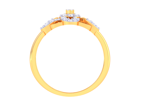 Printable 3D jewelry model of Lady diamond ring 3D मॉडल