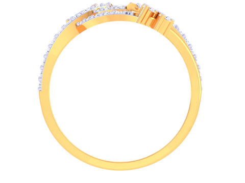 Printable 3D jewelry model of Lady diamond ring Modelo 3D