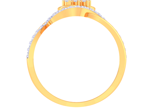 Printable 3D jewelry model of Lady diamond ring 3Dモデル