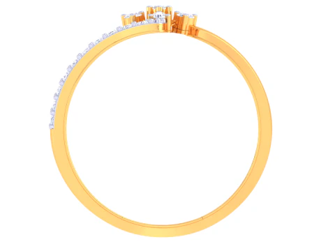 Printable 3D jewelry model of Lady diamond ring 3D Model