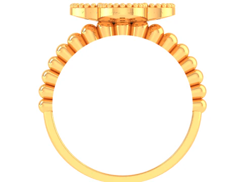 Printable 3D jewelry model of Lady diamond ring 3D Model