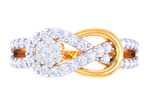 Printable 3D jewelry model of Lady diamond ring 3D Model