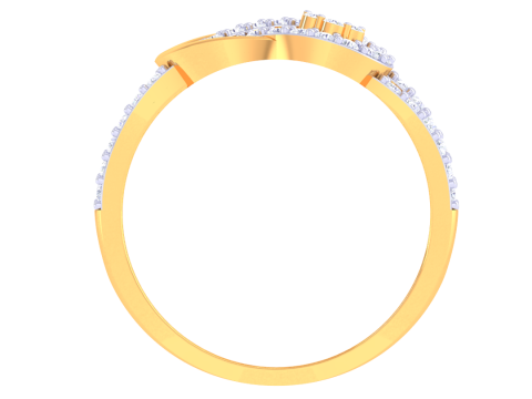 Printable 3D jewelry model of Lady diamond ring 3D Model