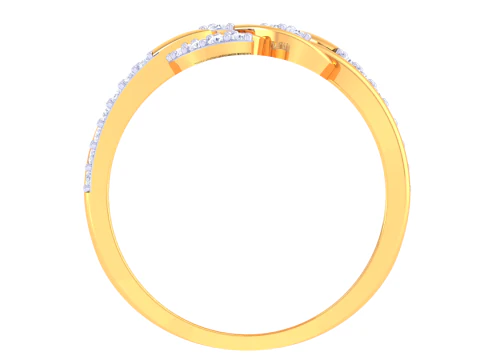 Printable 3D jewelry model of Lady diamond ring 3D Model