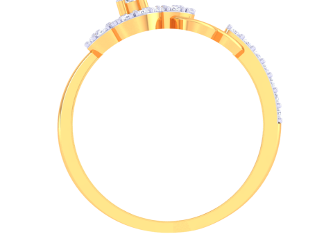Printable 3D jewelry model of Lady diamond ring 3D Model