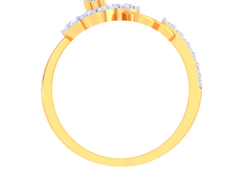 Printable 3D jewelry model of Lady diamond ring 3D Model