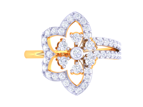 Printable 3D jewelry model of Lady diamond ring 3D Модель
