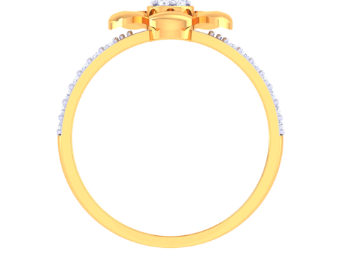Printable 3D jewelry model of Lady diamond ring 3D Модель