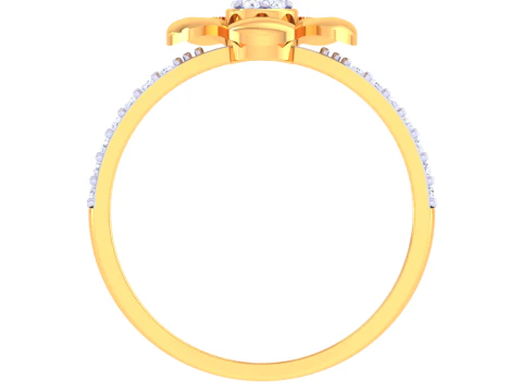 Printable 3D jewelry model of Lady diamond ring 3D Model