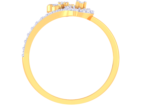 Printable 3D jewelry model of Lady diamond ring Modelo 3D