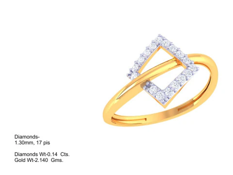 Printable 3D jewelry model of Lady diamond ring 3D Model