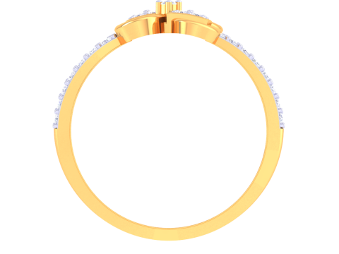 Printable 3D jewelry model of Lady diamond ring Model 3D