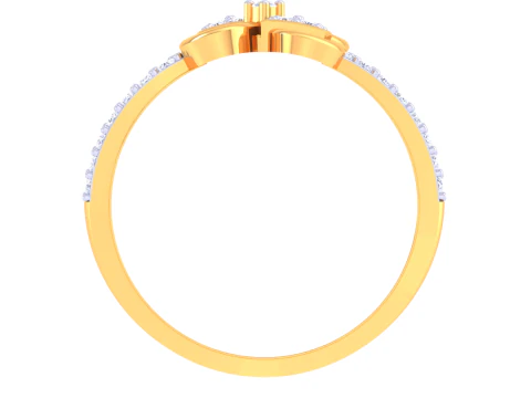 Printable 3D jewelry model of Lady diamond ring 3D Model