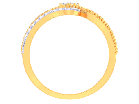 Printable 3D jewelry model of Lady diamond ring 3D Model