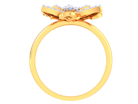 Printable 3D jewelry model of Lady diamond ring 3D Model